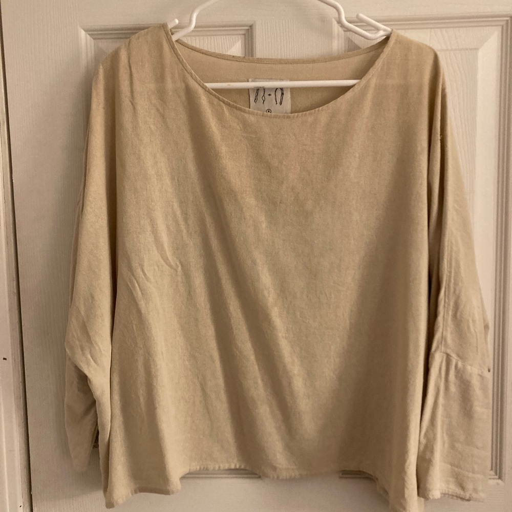 Raw silk t-top